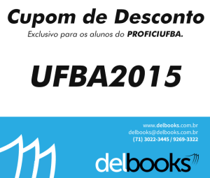 Cupon Desconto UFBA_2015